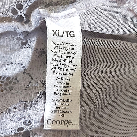 Grey Lace Bra Top, Size XL NWOT - Picture 11 of 15